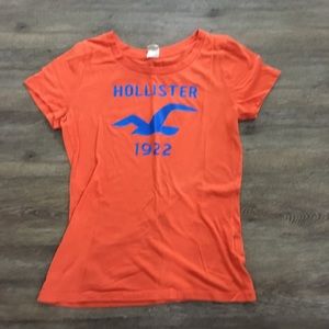 Hollister orange 60% Cotten gently worn